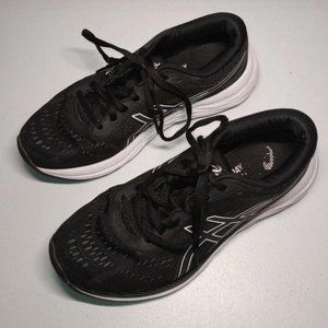 Asics Womens Gel Excite 6 Running Shoes Black White Model 1012A150 US Size 6